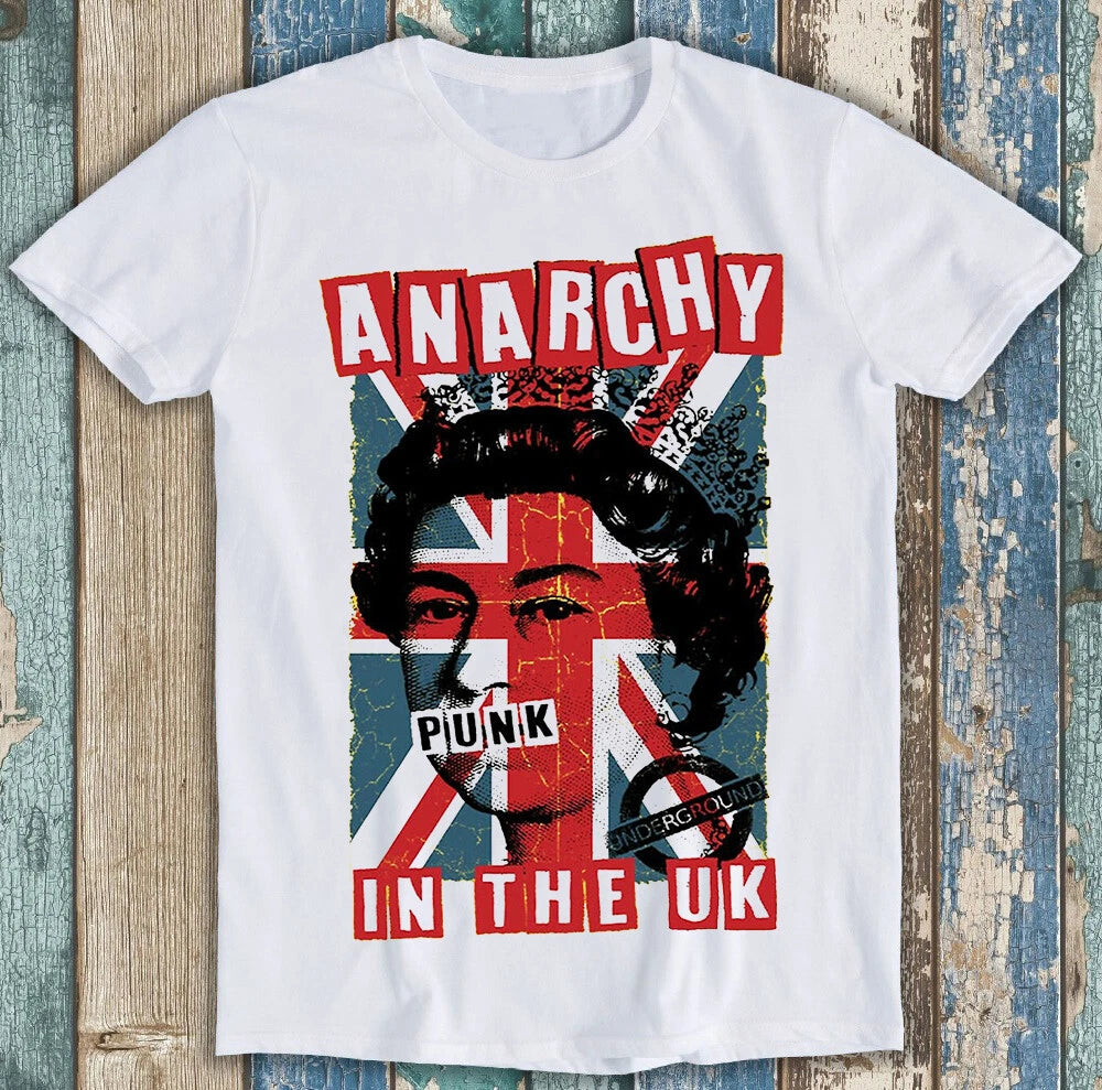 Anarchy In The Uk Punk Music Rock Best Seller Funny Gift Tee T Shirt M1541