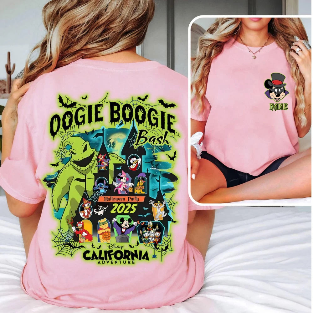 Oogie Boogie Bash 2025 Halloween T shirt, Mickey's Not So Scary Halloween Party