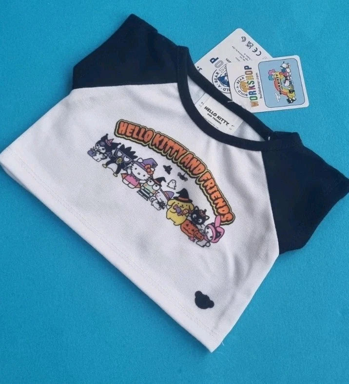 Build A Bear Hello Kitty &amp; Friends Halloween T Shirt By Sanrio Bnwt