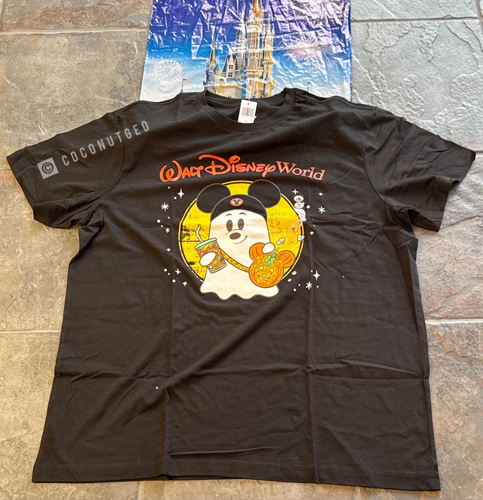 2025 Walt Disney World Mickey Ghost Halloween Adult Shirt (s) Small New üëª