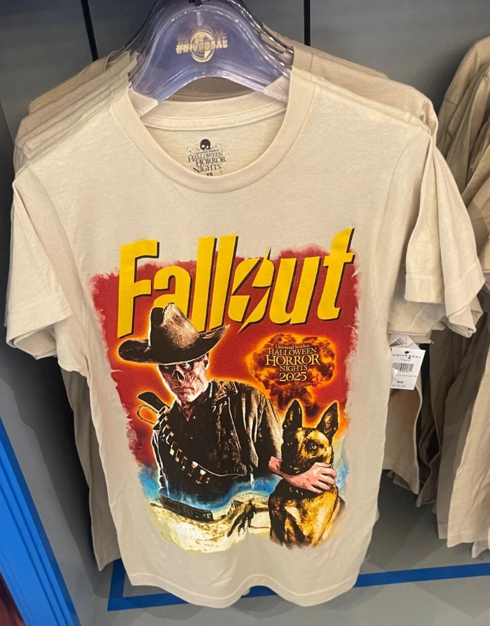 Universal Halloween Horror Nights Hhn 2025 Fallout Ghoul Preview T shirt Size Xs