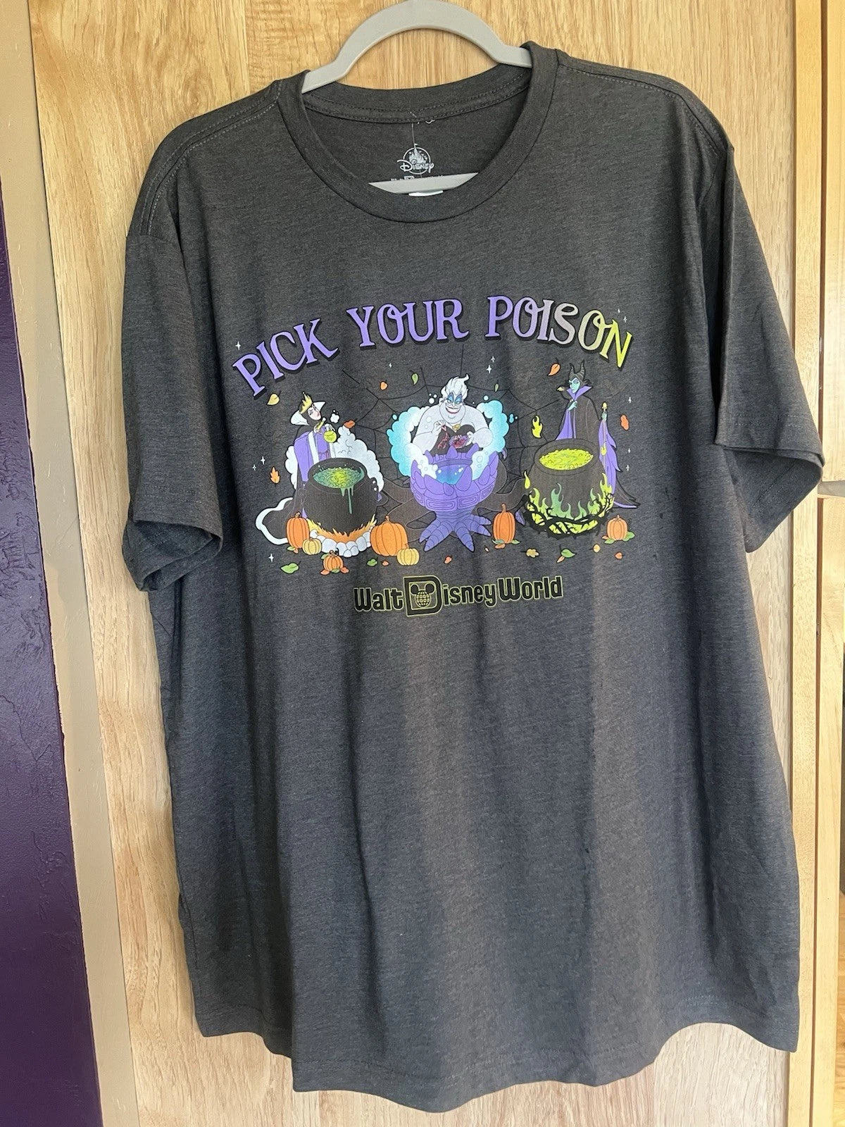 2025 Disney Parks Halloween Pick Your Poison Villains Adult T shirt Size Xxl New