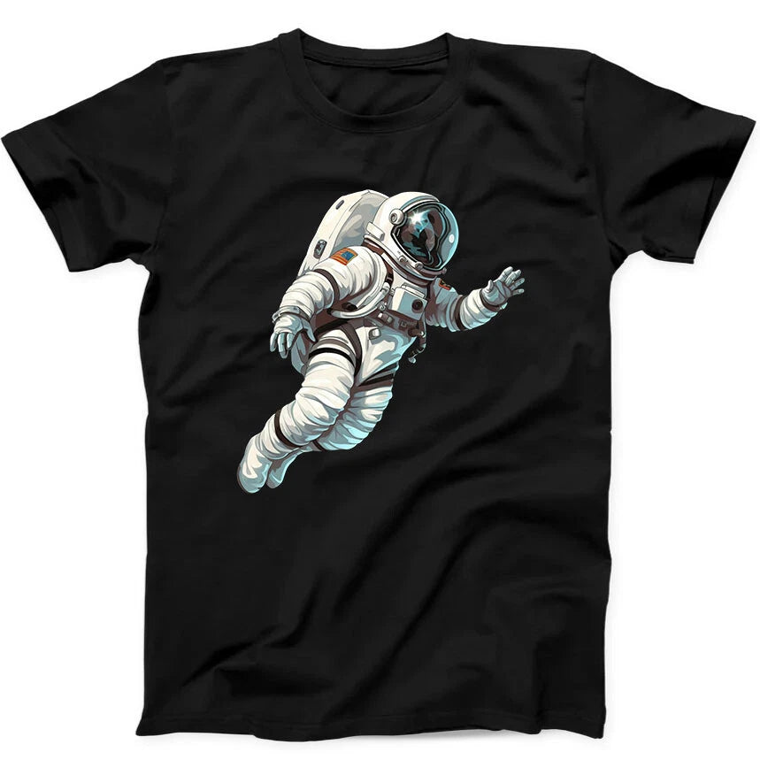 Floating Astronaut Space Best Seller Funny Gift Tee Black T Shirt 21
