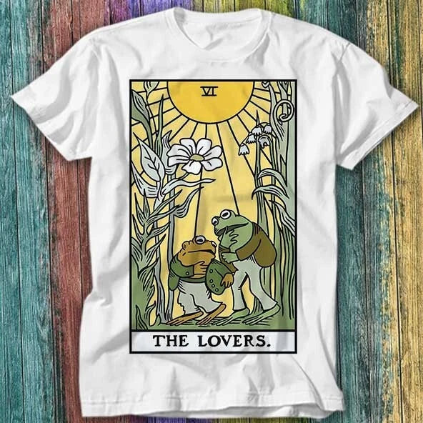 Frog &amp; Star The Lovers Tarot Card Lesbian Gay Lgbt Pride T Shirt Top Tee 173