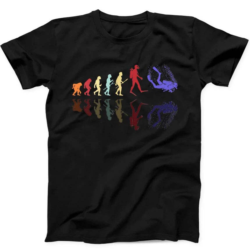 Diving Evolution Of Man Scuba Diving Best Seller Funny Gift Black T Shirt 260