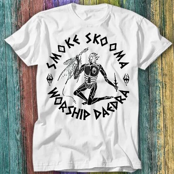 Smoke Skooma Worship Daedra Video Games Computer E sports T Shirt Top Tee 510