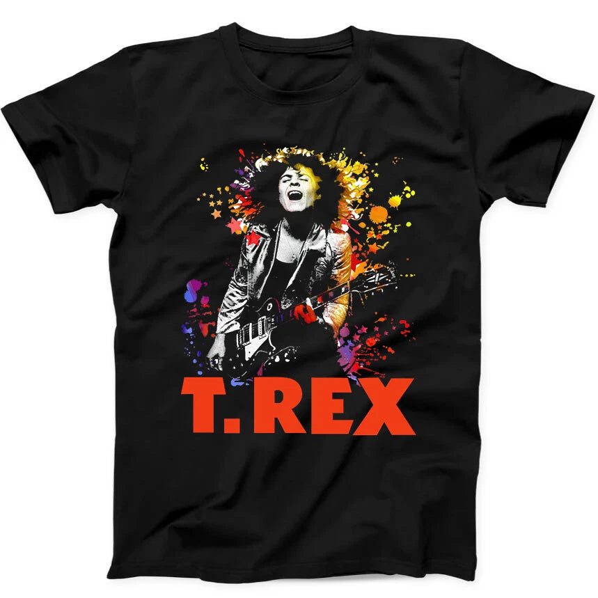 T.rex Rock Band Marc Bolan Music Trex Best Seller Gift Tee Black T Shirt 29